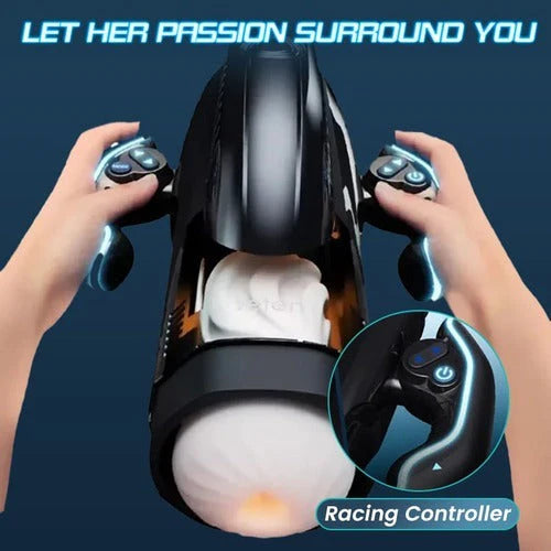 Sensatease-Deluxe 10-Mode Heating MaleMasturbator with USB-CCharging