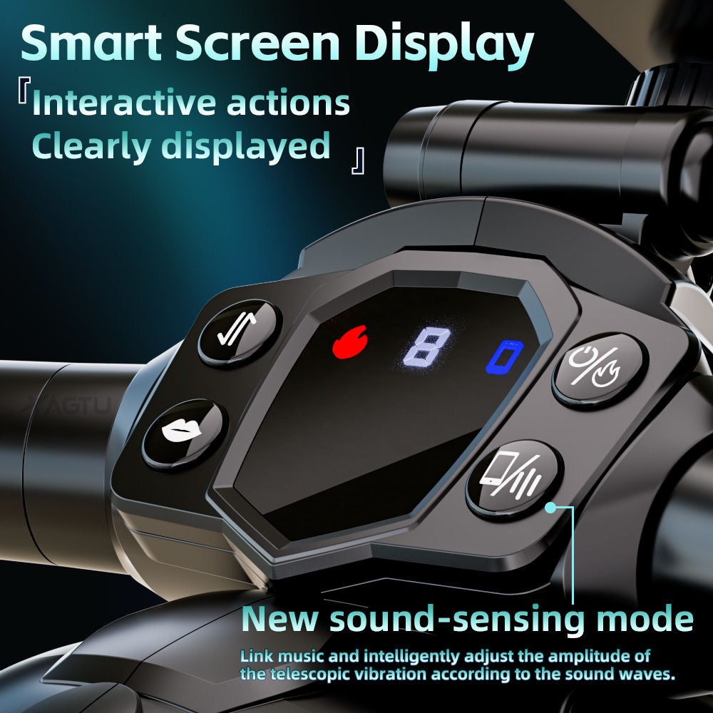 RUMale Automatic Telescoping &amp; Suction Masturbator - Realistic Vaginal Design, Heated, Adult Intimate Toy