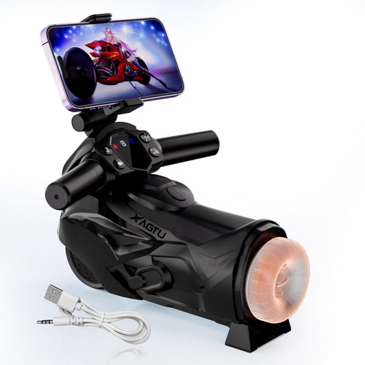 RUMale Automatic Telescoping &amp; Suction Masturbator - Realistic Vaginal Design, Heated, Adult Intimate Toy