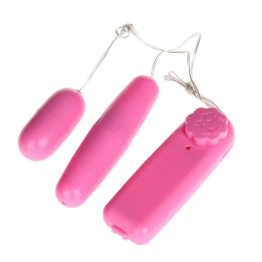 Intimate Egg Vibrators for Women - Dual Long & Short Eggs, Female Vibrating Wand