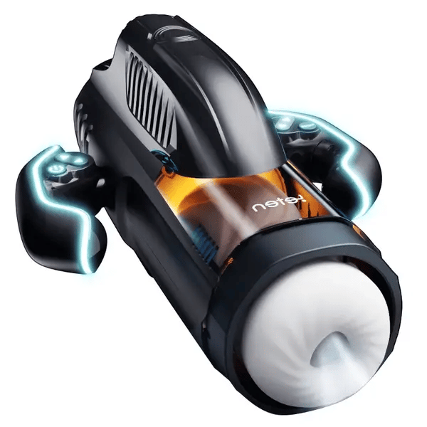 Sensatease-Deluxe 10-Mode Heating MaleMasturbator with USB-CCharging